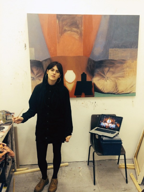 Louise Giovanelli in her studio